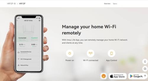 IMOU IM-HR12F AC1200 Çift Bantlı Wi-Fi Router 1200 Mbps 4 Antenli Kablosuz Yönlendirici - Router ürünleri tekmarshop.com'da